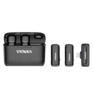 Micrófono Solapa Satellite A-MK241 Inalámbrico para Smartphone - 2 Unidades