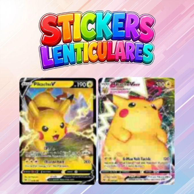 STICKER LENTICULAR CARTA PIKACHU VMAX GIGANTAMAX