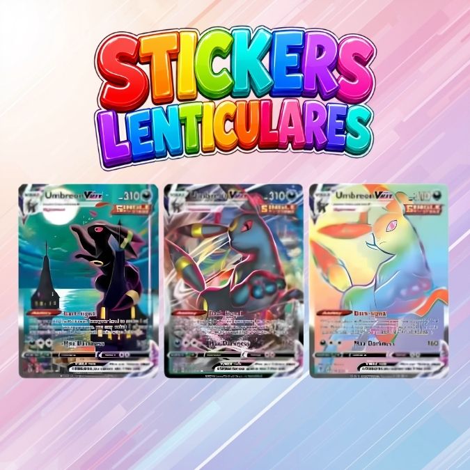 STICKER LENTICULAR CARTA UMBREON VMAX DYNAMAX