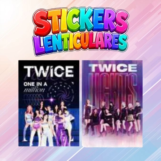 STICKER LENTICULAR KPOP TWICE LIGHTS