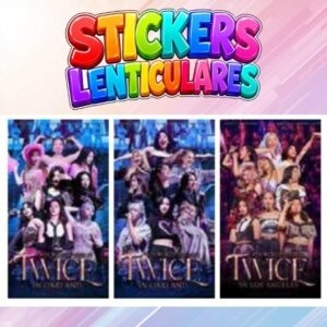 STICKER LENTICULAR KPOP TWICE OAKLAND - LOS ANGELES