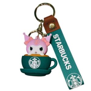 Llavero Kuromi Starbucks Verde- Sanrio