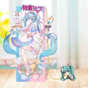 MARCAPAGINAS METAL HATSUNE MIKU CON CHIBI