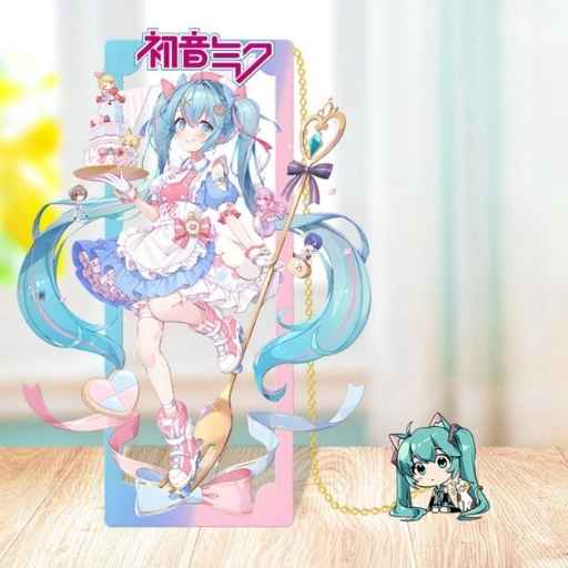 MARCAPAGINAS METAL HATSUNE MIKU CON CHIBI