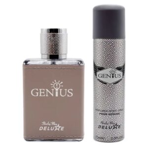 Perfume Shirley May Deluxe Genius Eau de Toilette Masculino 100ML & Body Spray 75ML