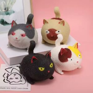 Squishy gatito enojado relleno tipo harina C/u