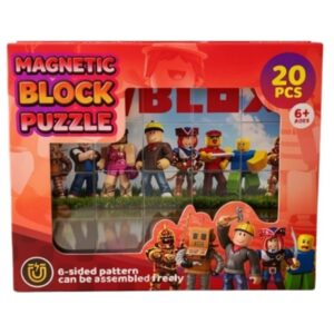 Rompecabezas de bloques magnéticos Roblox 20 piezas