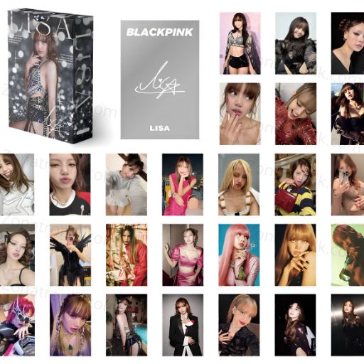 PHOTOCARDS X55 LISA - BLACK PINK