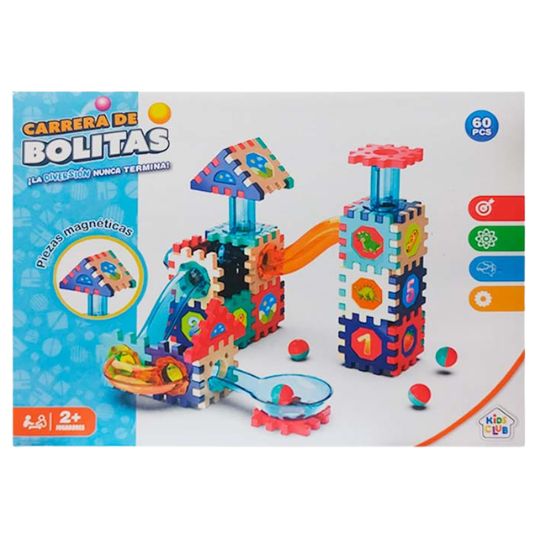 Carrera de bolitas Dinosaurio 60pcs