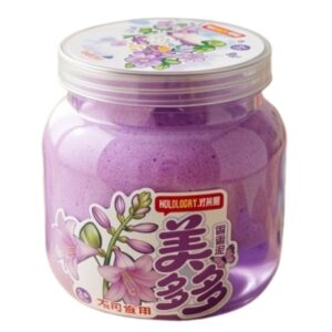 Slime en pote diseño flores