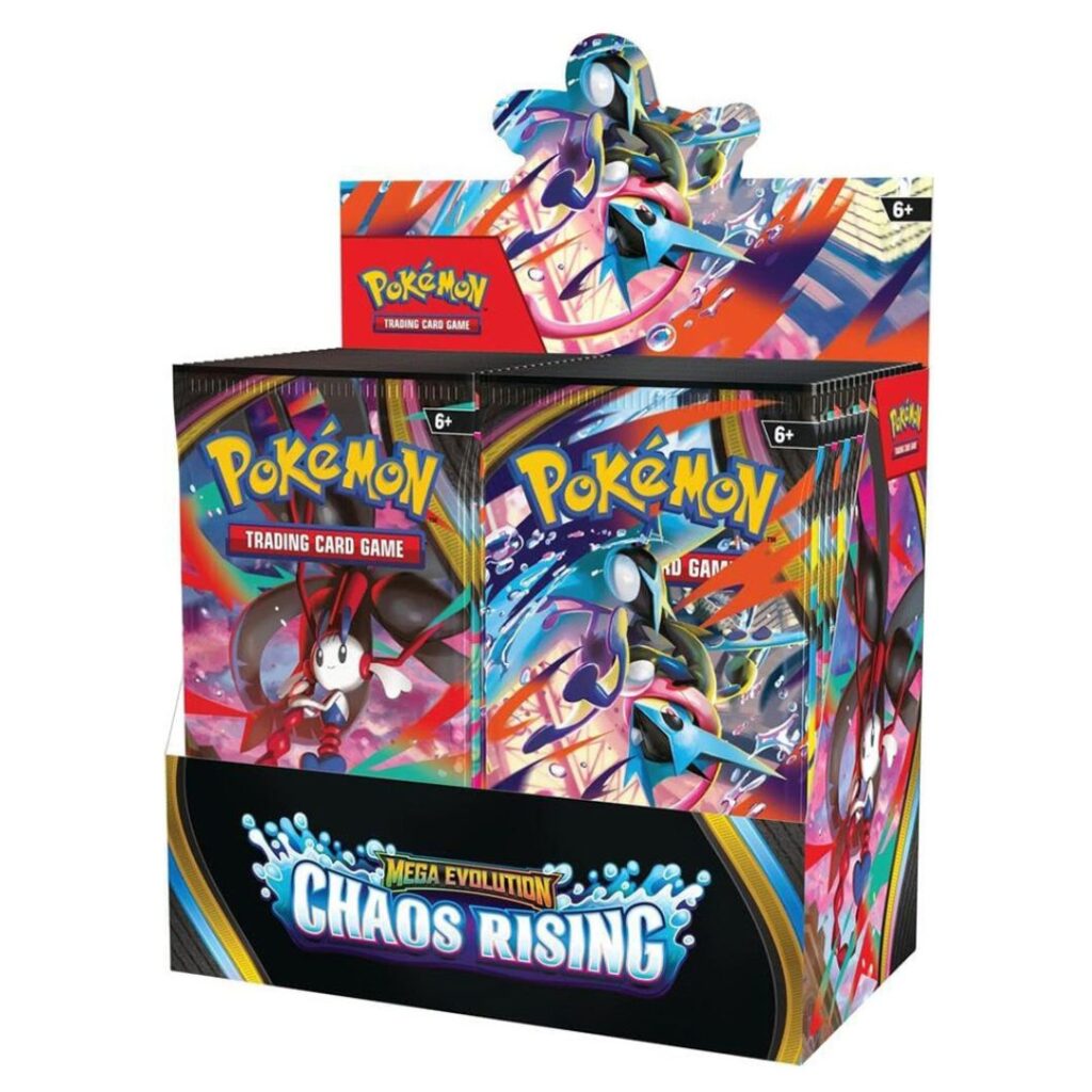 SOBRE X1 CARTAS POKEMON TCG: MEGA EVOLUTION - CHAOS RISING