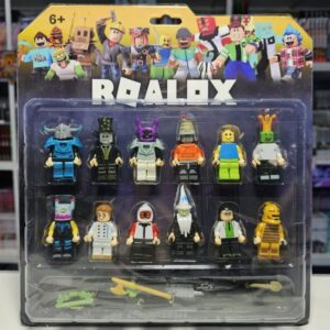 Set Figuras Roblox Compatible Lego x12 con accesorios