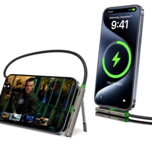 Cable USB-C a USB-C 240 W con soporte plegable