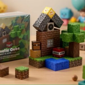 Set Cubos Magneticos Scenic Build - Minecraft 48pcs