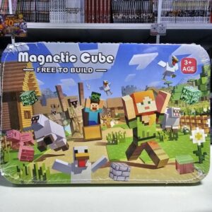 Set 60 Bloques Magneticos Lata Aldea